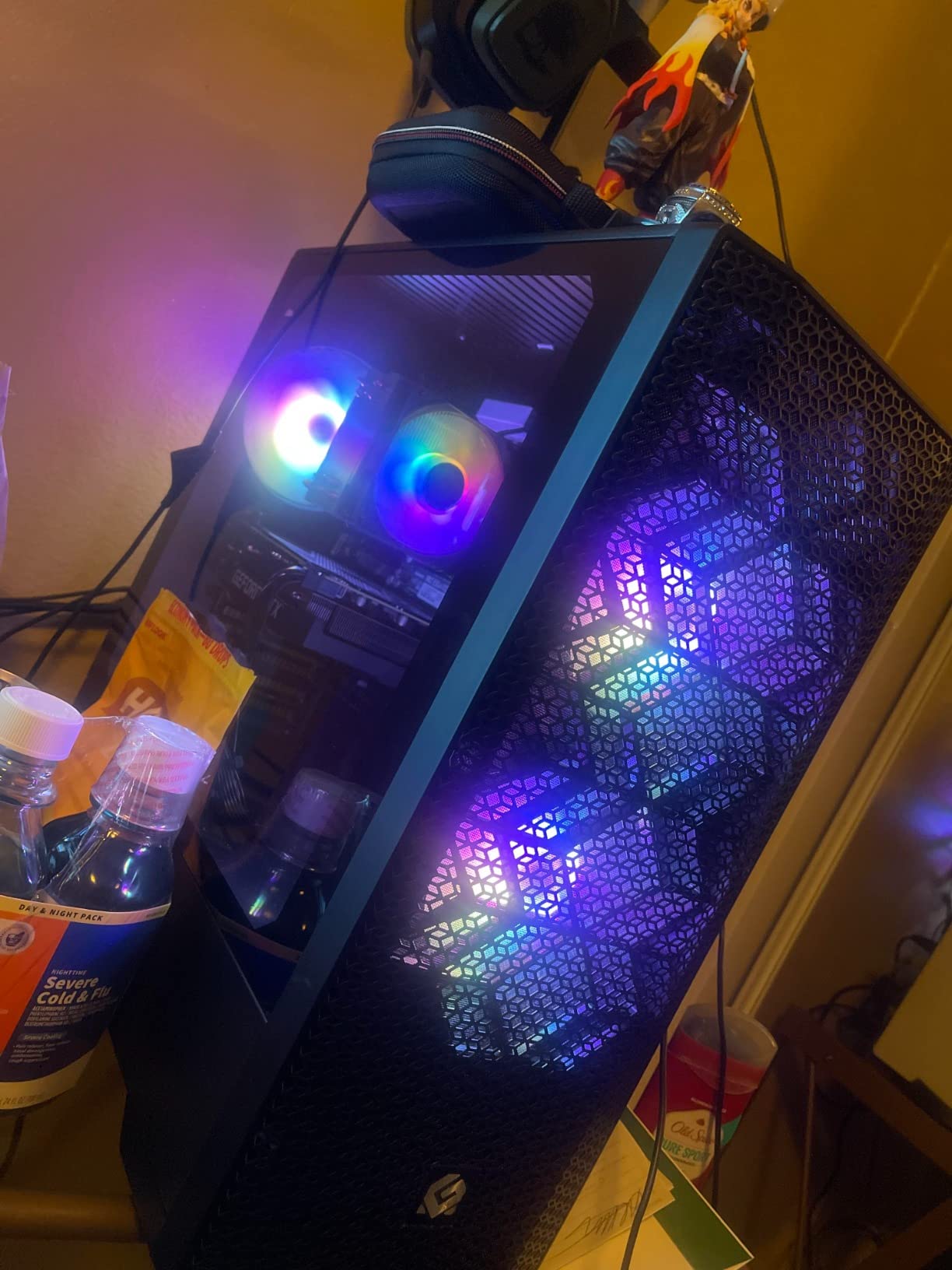 Skytech Gaming Azure 3 Desktop PC, Ryzen 7 7700X 4.5 GHz (5.4GHz), NVIDIA RTX 4060 8GB, 1TB NVMe SSD, 16GB DDR5 RAM 5200, 650W Gold PSU, 360mm ARGB AIO, Wi-Fi, Win 11 customer photo 1