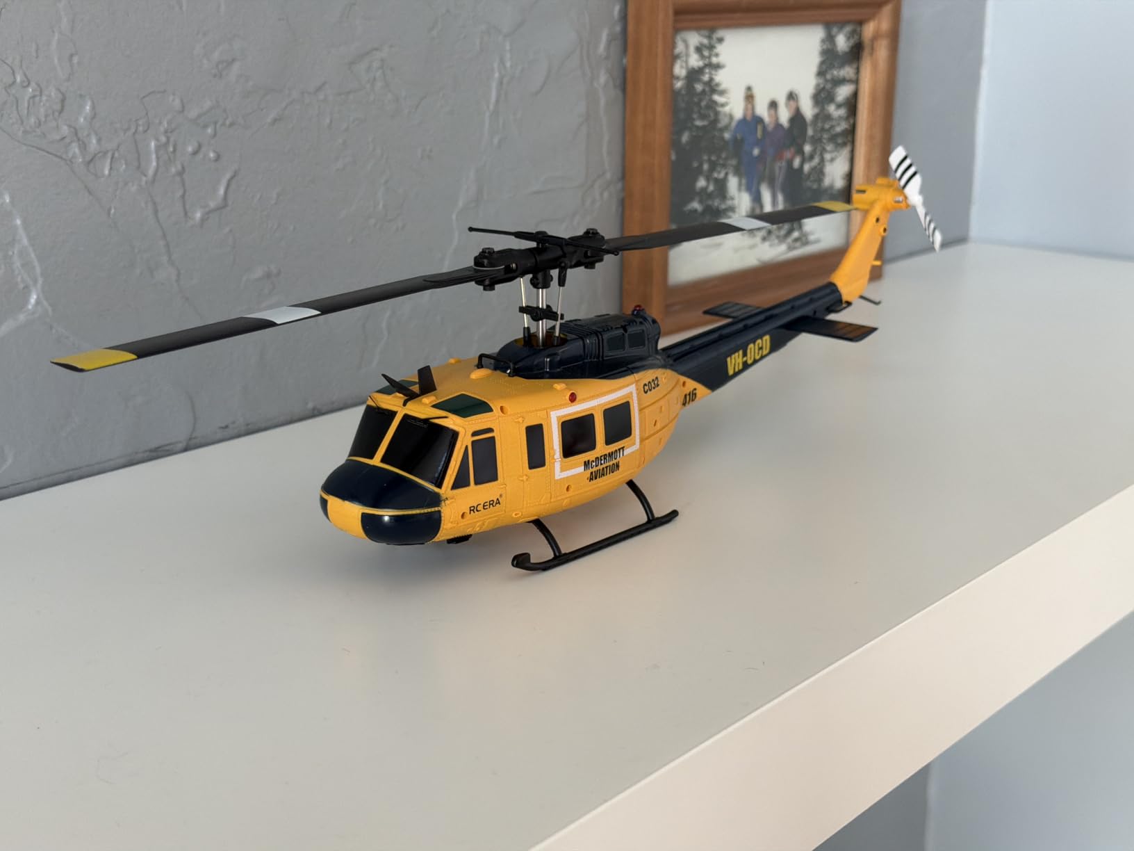 RC ERA C032 RC Helicopter, 1/48 Scale 2.4G 6CH UH-1 Huey Flybarless RC Helicopter, 6-Axis Gyroscope Stabilization, with Altitude Hold & 3D Inverted Flight for Adults Enthusiasts, 2 Battery customer photo 2