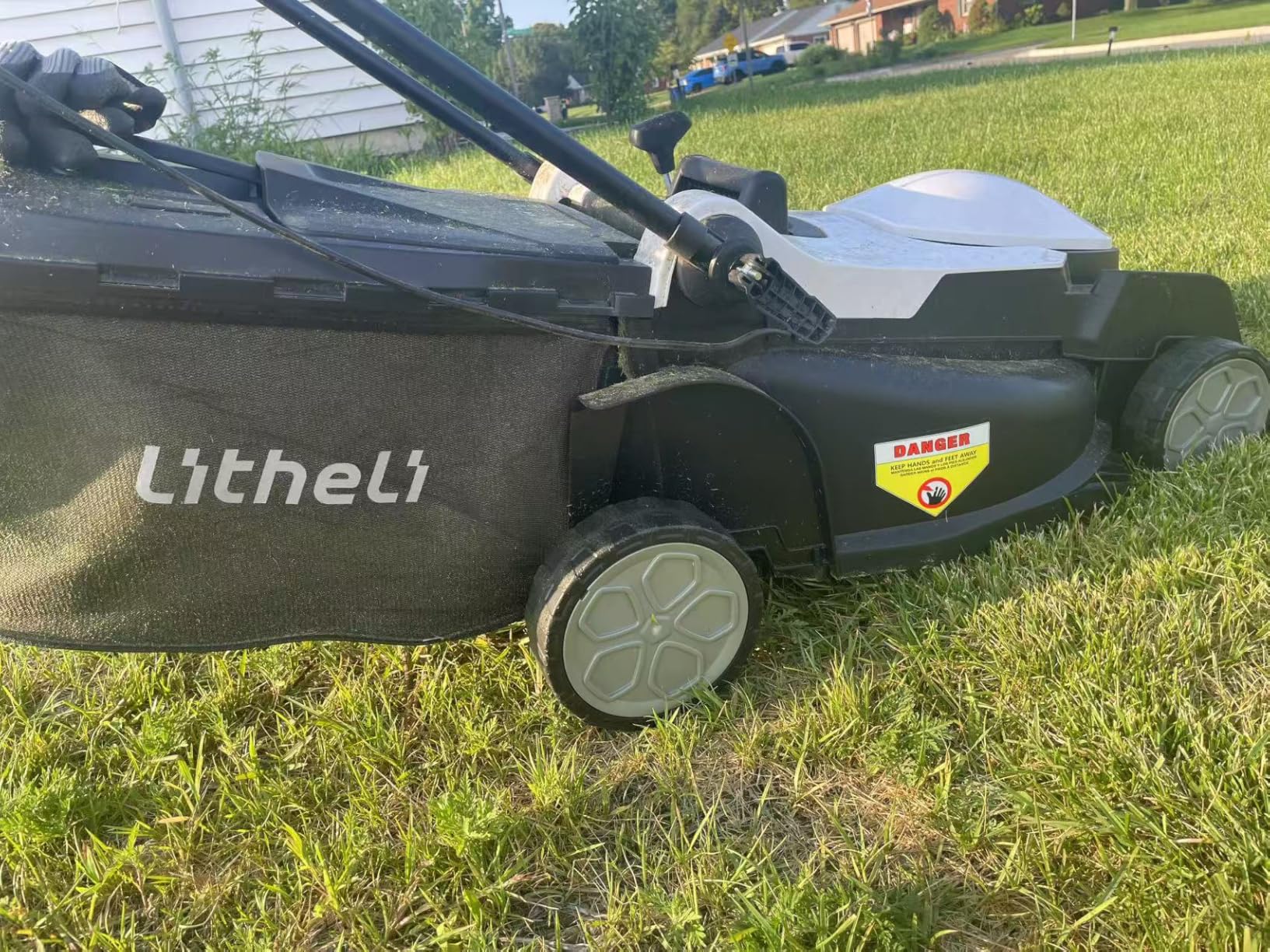 Electric Lawn Mower, Self-propelled Lawn Mower Cordless 40V(2x20V) 18.5