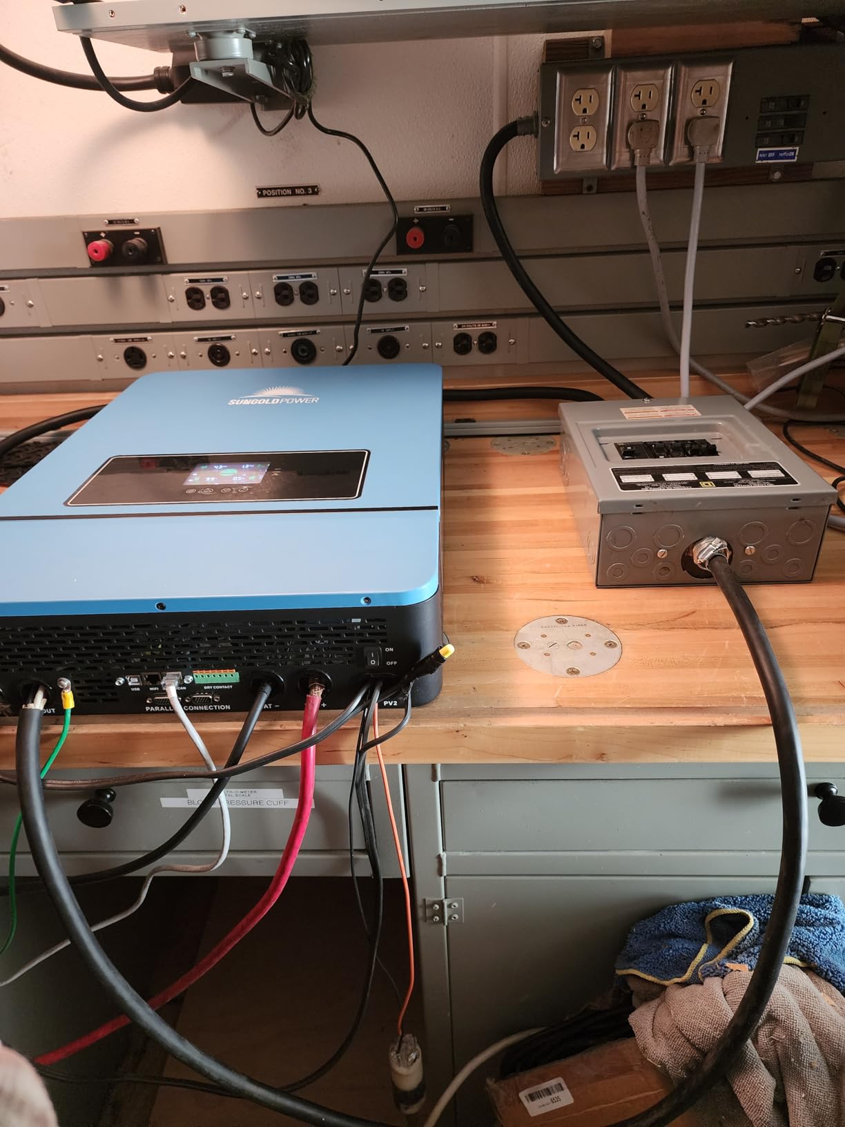 SUNGOLDPOWER 10000W 48V Solar Inverter, Built-in 2 MPPTs, Max 200A Battery Charging, Split Phase AC Input/Output 120V/240V, Pure Sine Wave (WiFi and BMS COMM) UL1741 customer photo 1