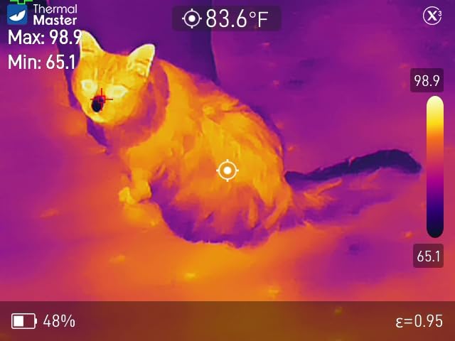 Handheld Thermal Camera, 512×384 X³IR Resolution, Thermal Imaging Camera with 2MP Visual Camera, 640×480 3.5