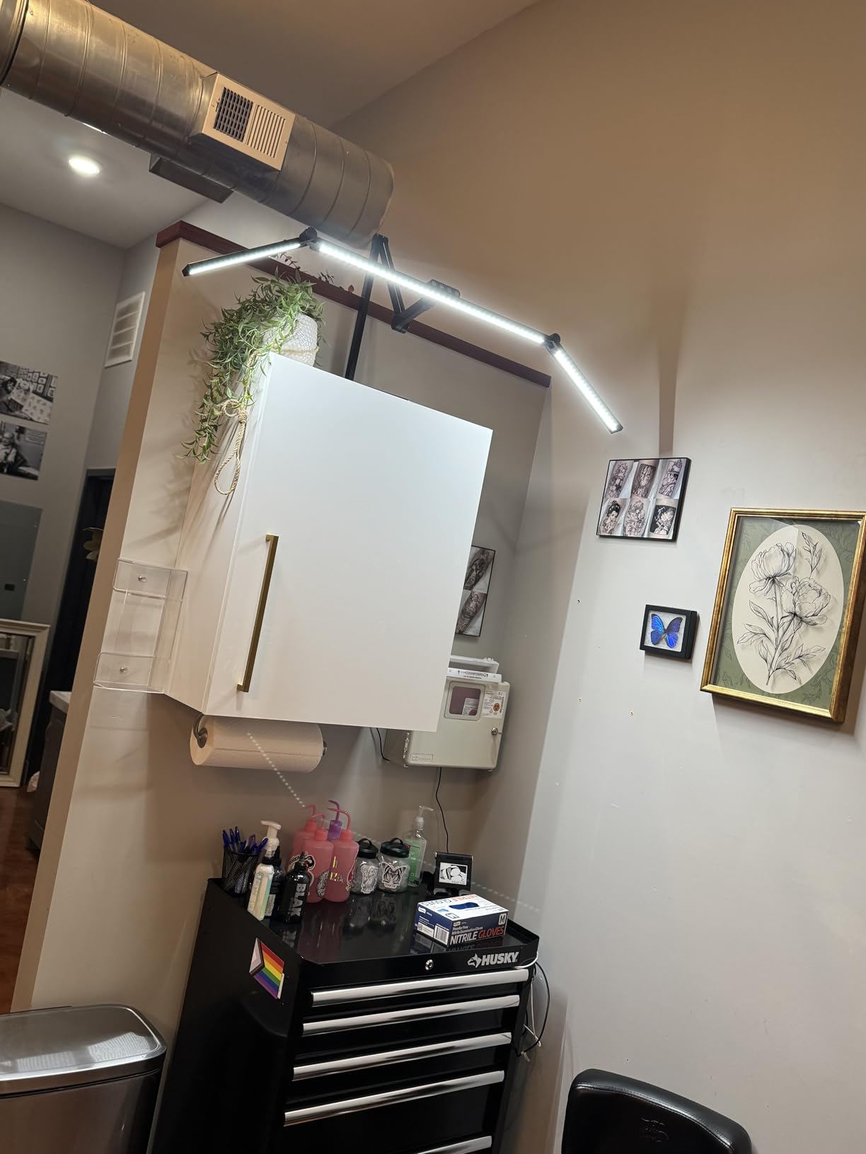 36W 3000LM Ultra Bright Architect Desk Lamp with Base, 47.4Inches Wide Tall Overhead Desk Light for Home Office, Dimmable Table Light with Remote for Desktop Working,Drafting,Reading customer photo 2