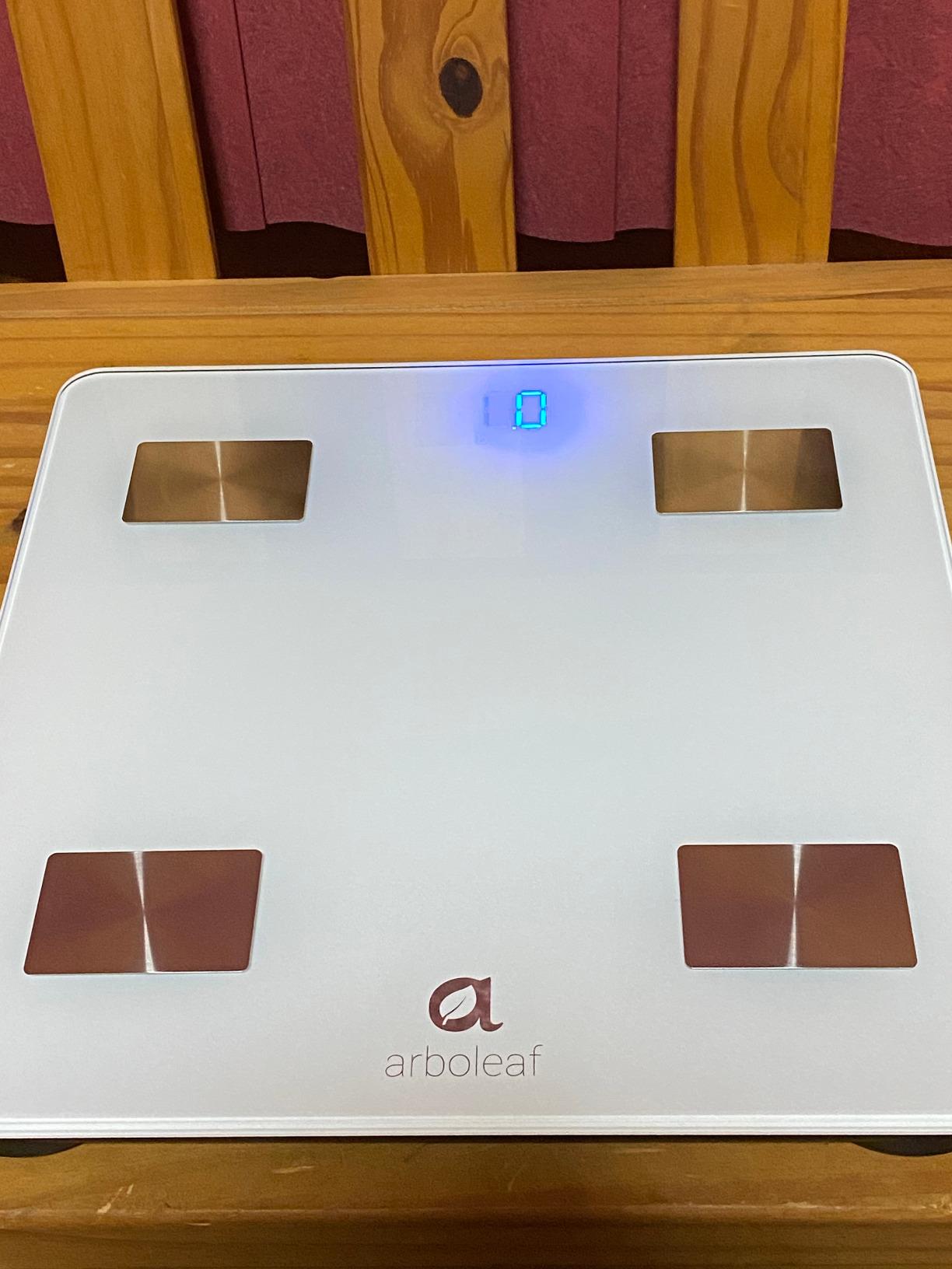 Arboleaf Smart Scale with BMI, Body Fat, Muscle Mass, Digital Bathroom Scale for Body Weight, 14 Body Composition Metrics, Large LED Display, Accurate Weighing Machine, App Sync, 400lbs, 10.2