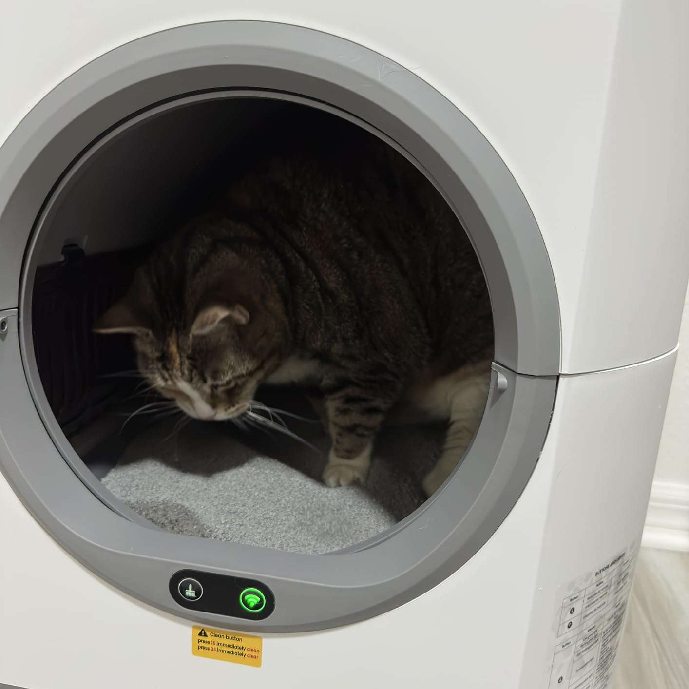 Automatic Litter Box, Self Cleaning Litter Box, Odor Control, 90L Large Capacity with APP Control and Safety Sensor, for Multiple Cats, Large Cat customer photo 1