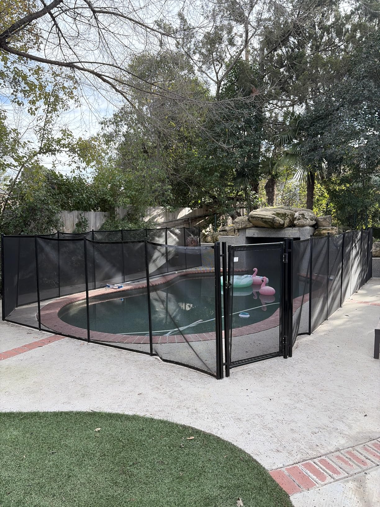 VINGLI Pool Fence Gate,4Ft x 2.5Ft Swimming Pool Fence in Ground Pool Safety Fencing (4FT × 2.5FT) customer photo 1