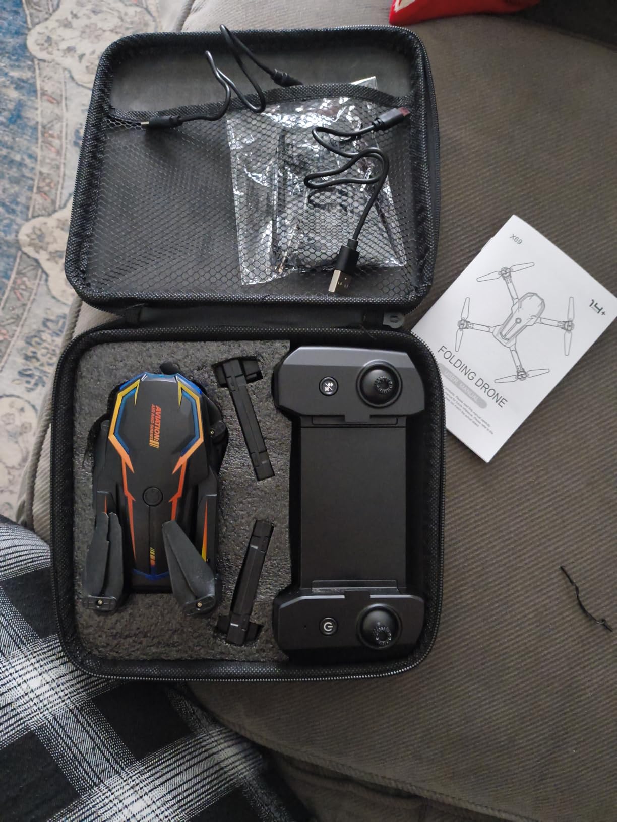 2K HD FPV Drone with Camera for Adults - Altitude Hold, One-Key Takeoff/Landing, 3 Speed Modes, Headless Mode, 2 Batteries, Foldable & Portable, Best Gifts for Beginners, Teen Boys & Girls customer photo 1