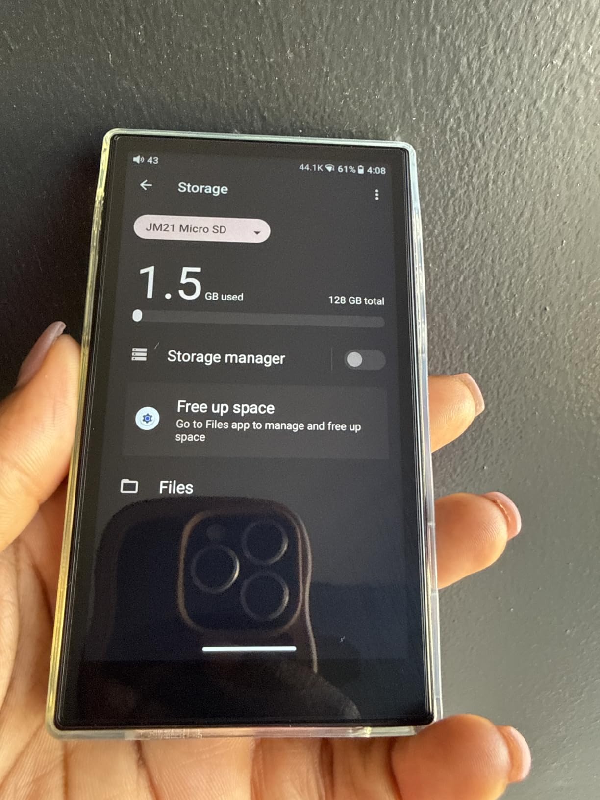 JadeAudio/FiiO JM21 Android 13 Hi-Res Music Player MP3 with Snapdragon 680, Bluetooth WiFi USB DAC 12.5H Playtime (Black) customer photo 1