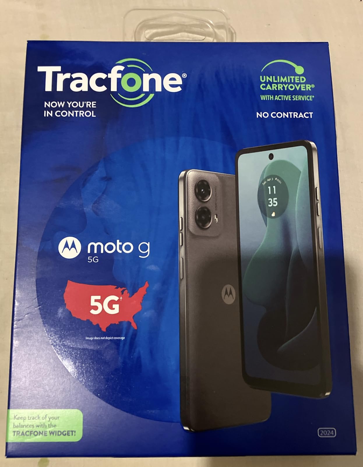 Tracfone Motorola Moto g 5G (2024) Locked Prepaid Smartphone, 128GB, Gray - Includes $20 Unlimited Talk, Text, & 4GB Data 30-Day Plan customer photo 2