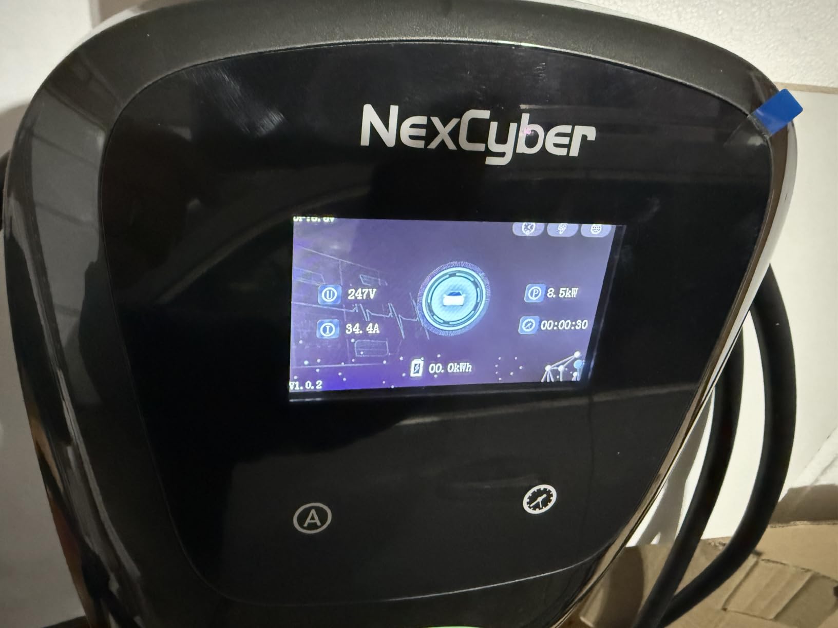 NexCyber Level 2 Electric Vehicle (EV) Charger, 48 amp/11.5kW EVSE w/ J1772 Connector, 240V NEMA 14-50p Plug Electric Car Charger, APP Start/Plug and Play for Home Level 2 customer photo 1