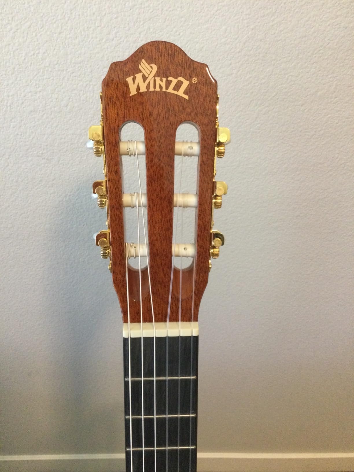 WINZZ 4/4 Classical Guitar, 39 Inch Full Size Nylon String Guitar for Beginner Adults with Gig Bag, Footstool, Capo, Tuner customer photo 2