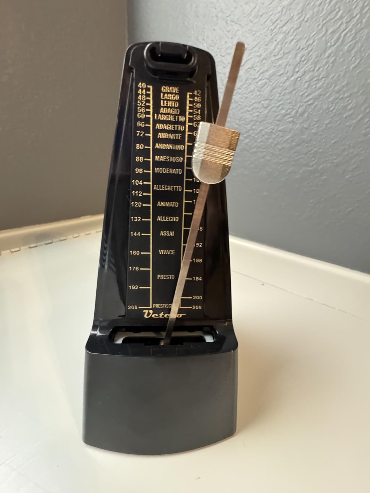 Ueteto Mechanical Metronome - Black/Loud Sound Wind-Up Pendulum for Piano Drum Violin Guitar customer photo 1