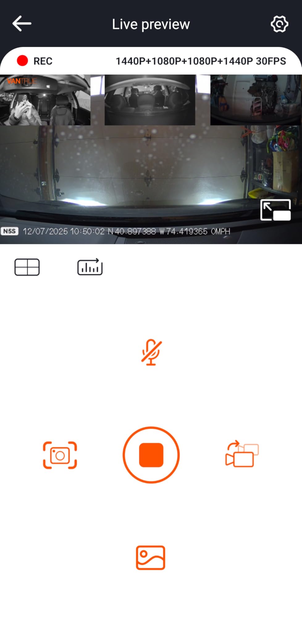 Vantrue N5S 4 Channel 360 Degree 2.7K Dash Cam, 4CH STARVIS 2 Night Vision, 2.7K+1080P*2+1440P Front Rear Inside Dashcam, 24/7 Buffered Parking Mode, WiFi, Voice Control, Dual GPS, Support 1TB Max customer photo 2