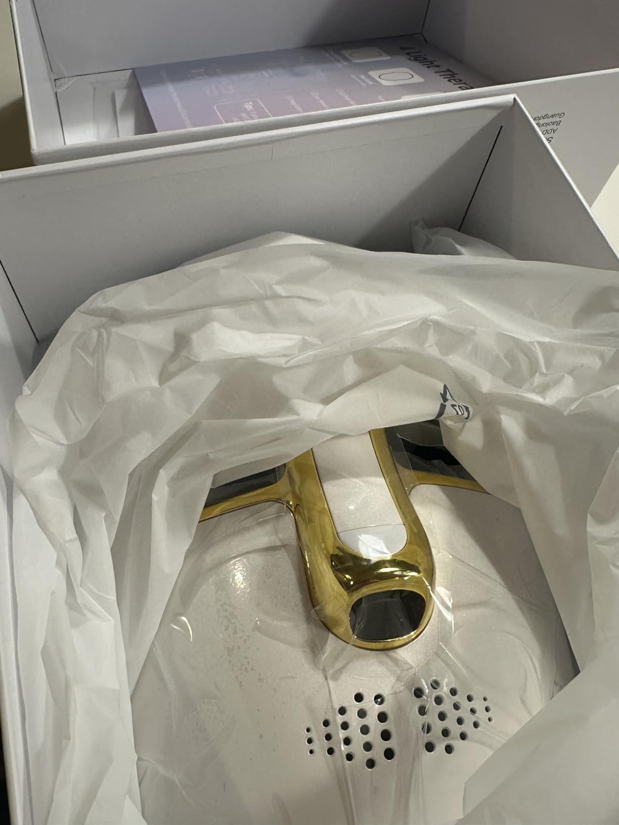 HSA FSA Red Light Therapy for Face Mask - LED Face Mask Light Therapy with Red Blue LED and Infrared Light, Anti-Aging, Blemish Repair Treatment customer photo 2