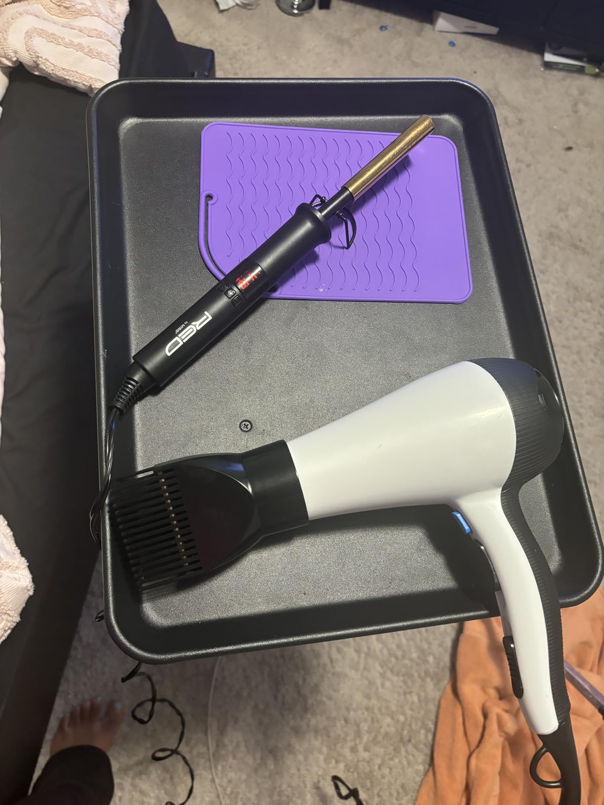 Salon Tray Cart on Wheels, Tattoo Tray with Storage Platform, Adjustable Height Service Rolling Tray, Storage Tray Trolley for Beauty Clinic Spa, Rolling Tray Cart customer photo 1