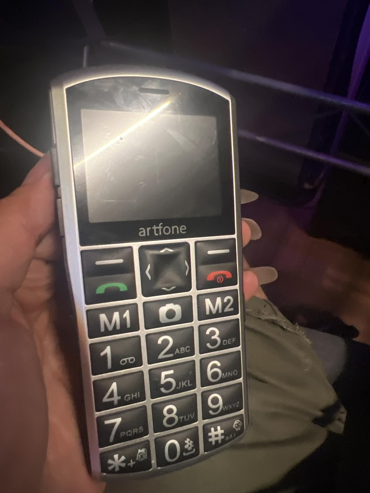 A400 Pro Silver - Large Button Cell Phone for Seniors with SOS Button customer photo 2