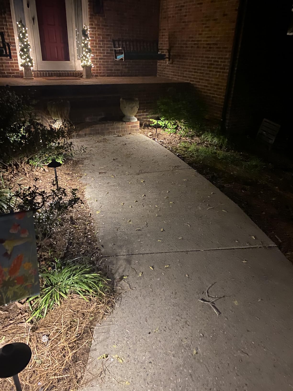 PARTPHONER Low Voltage Landscape Lighting 12-Pack, Aluminum 12V Pathway Lights with G4 Bulbs, Waterproof Oil Rubbed Bronze Color Wired Path Lights with Connectors for Walkway Yard Garden customer photo 2