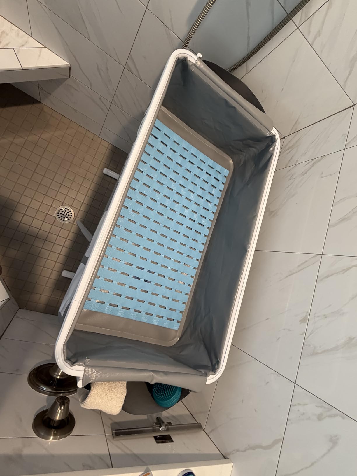 PAWZIDEA 2-in-1 Portable Dog Bathtub & Grooming Table, 33