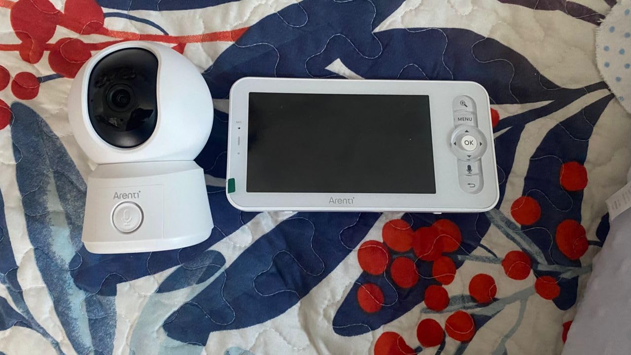 ARENTI WiFi Baby Camera Monitor B2 Kit 2026 Upgraded, 5-inch Wireless Display, Smartphone App, Encrypted Connection, Lullaby, Super Night Vision, Auto Tracking, Temp Sensor, Support Local Storage customer photo 1