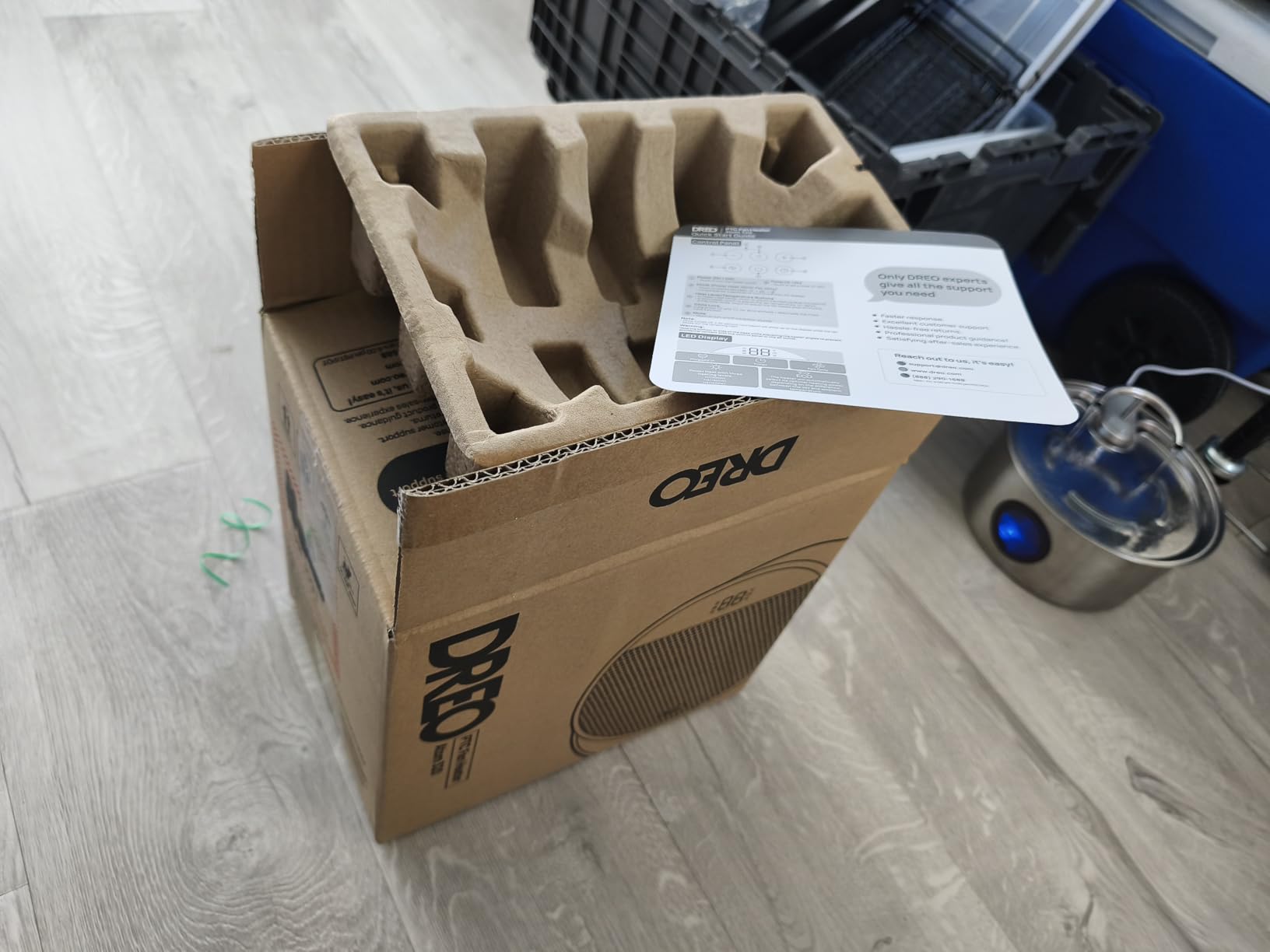 DREO Space Heater 1500W, 60° Adjustable Tilt, 10.5ft/s Portable Electric Heaters for Indoor Use with Thermostat, 8 Safety Protections, 3 Modes, Remote, Quiet Desk Heater for Bedroom, Office, Black customer photo 2