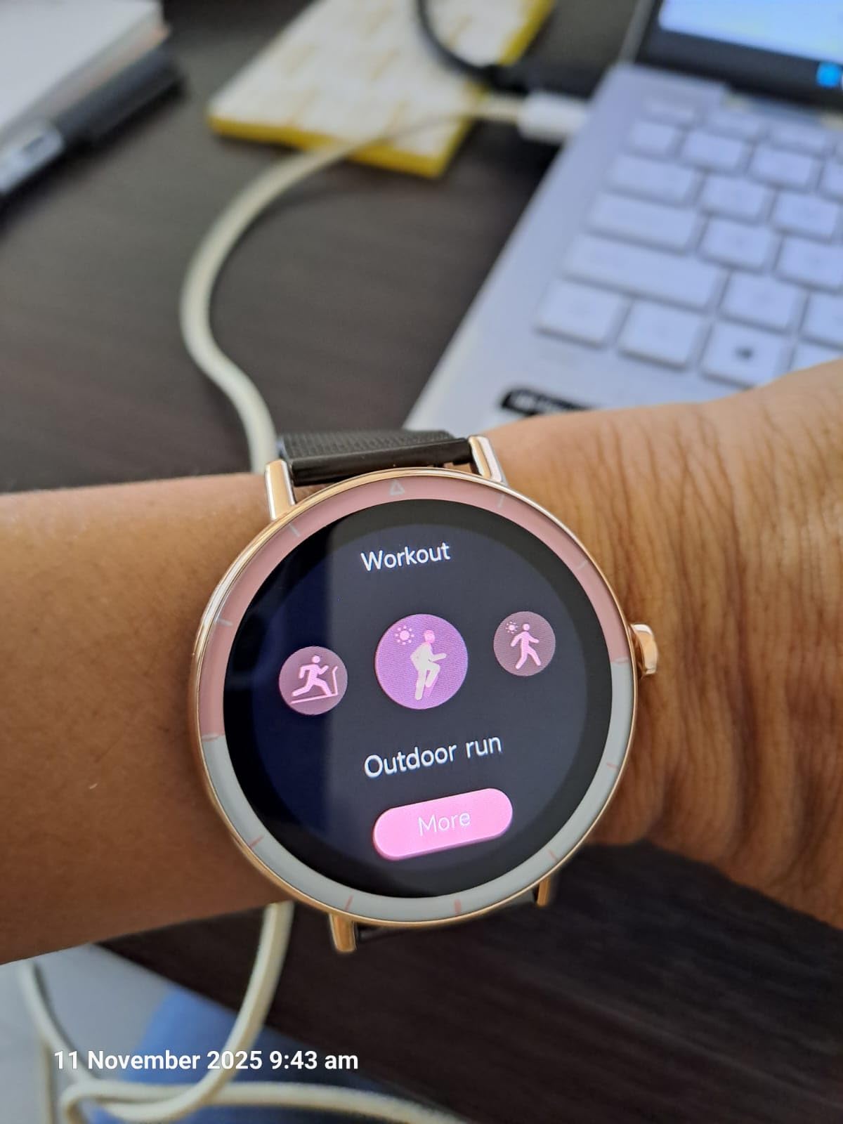 KEEPONFIT Smart Watches for Women Android/iPhone, IP68 Waterproof Fitness Tracker with Bluetooth Calls(Answer&Make), Activity Pedometer/Heart Rate/SpO2 Monitor/100+ Sports Model customer photo 1