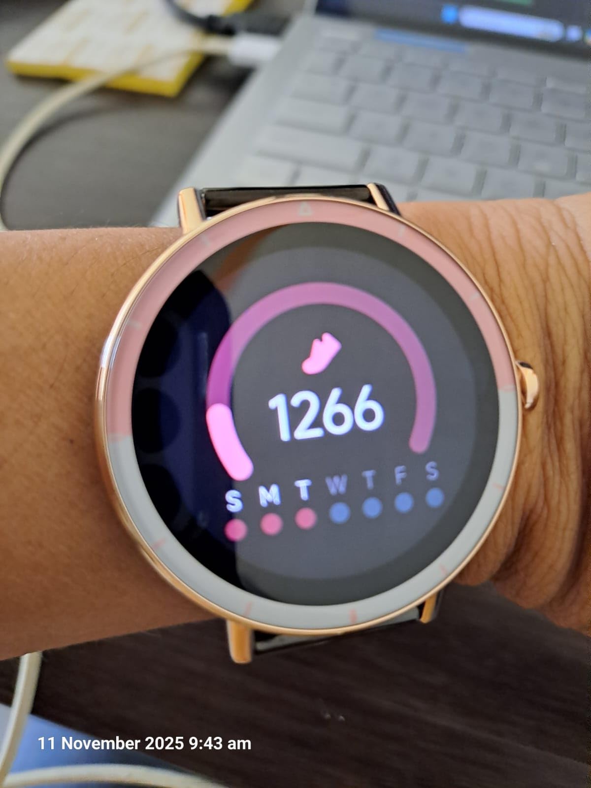 KEEPONFIT Smart Watches for Women Android/iPhone, IP68 Waterproof Fitness Tracker with Bluetooth Calls(Answer&Make), Activity Pedometer/Heart Rate/SpO2 Monitor/100+ Sports Model customer photo 2