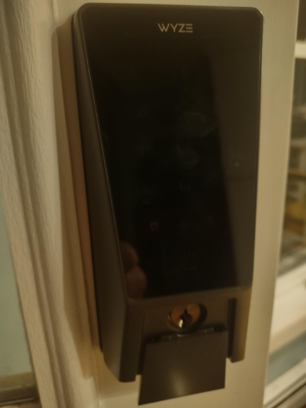 Wyze Palm Lock, Smart Door Lock with Palm Vein Recognition, Keyless Entry Smart Locks for Front Door, Keypad, Auto Lock, Dual Battery, Wi-Fi, Works with Alexa & Google, BHMA, IP53, Mechanical Key customer photo 2