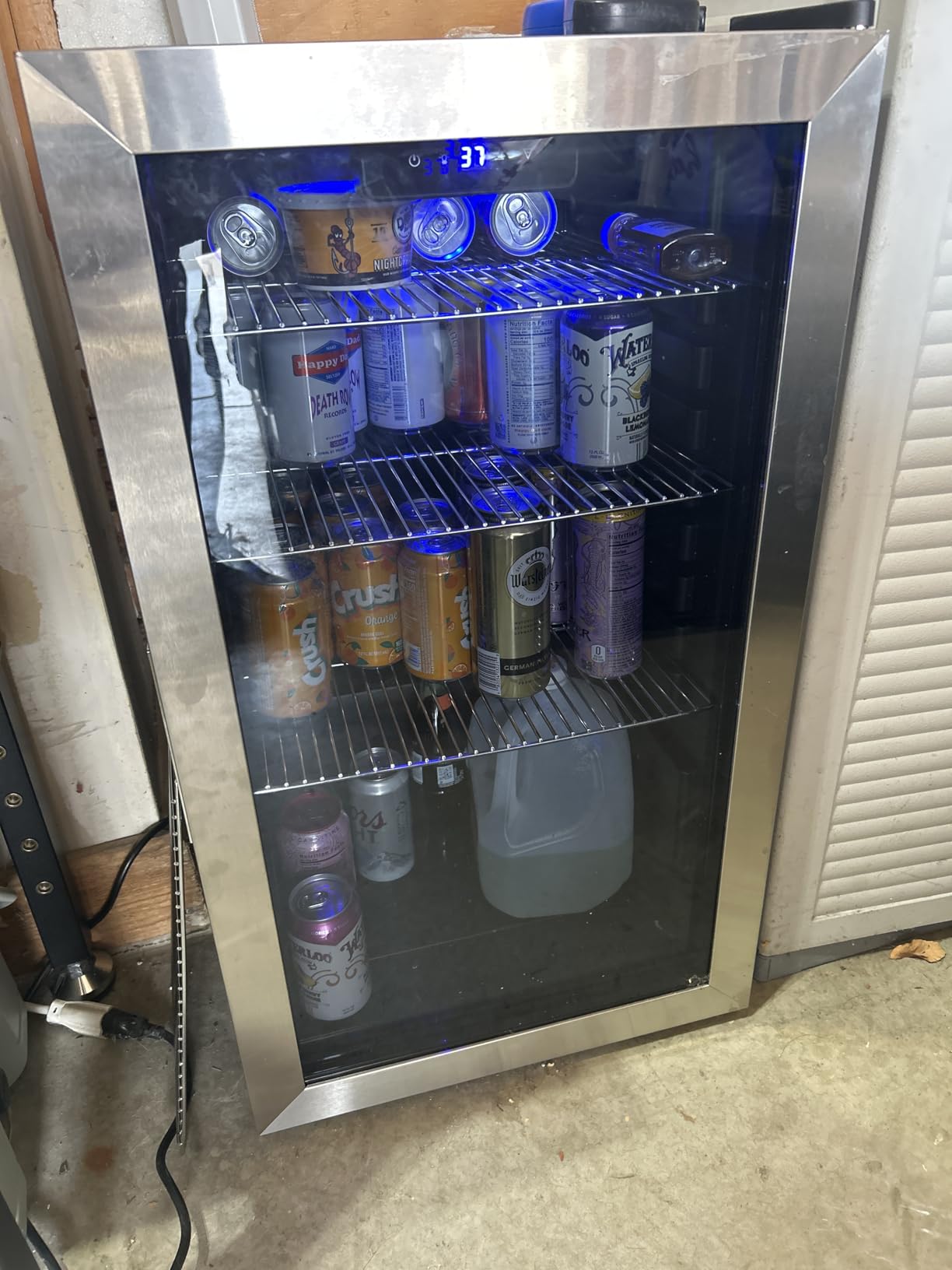 24 Inch Black Dual Zone Wine Fridge,20 Bottle & 88 Cans Wine and Beverage Refrigerator with Glass Door,Undercounter&Freestanding Stainless Steel Handle Wine Cooler Refrigerator for Home,Party customer photo 1