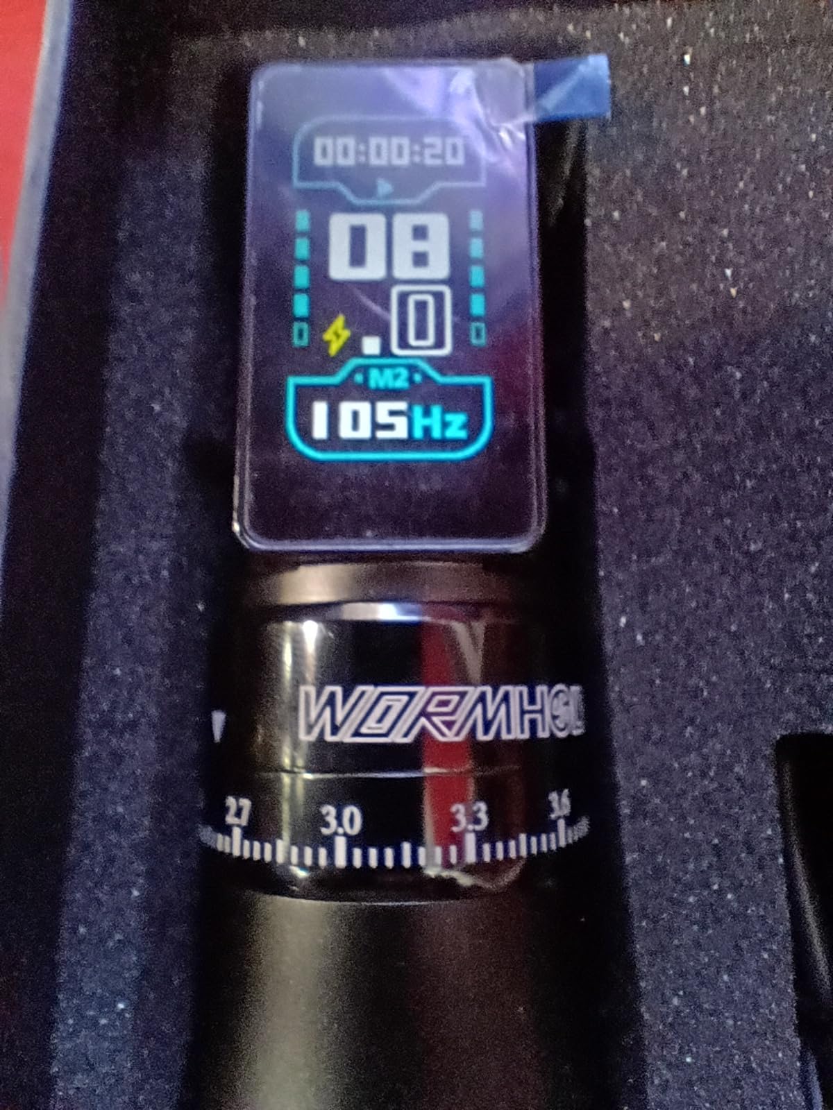 Wormhole Tattoo Gun Kit Xtreme Tattoo Ink Aluminum Alloy Wireless Tattoo Machine with 2Pcs 2300mAh Battery Adjustable Tattoo Pen Rotary Complete Professional Tattoo Kit for Artists - Black customer photo 2