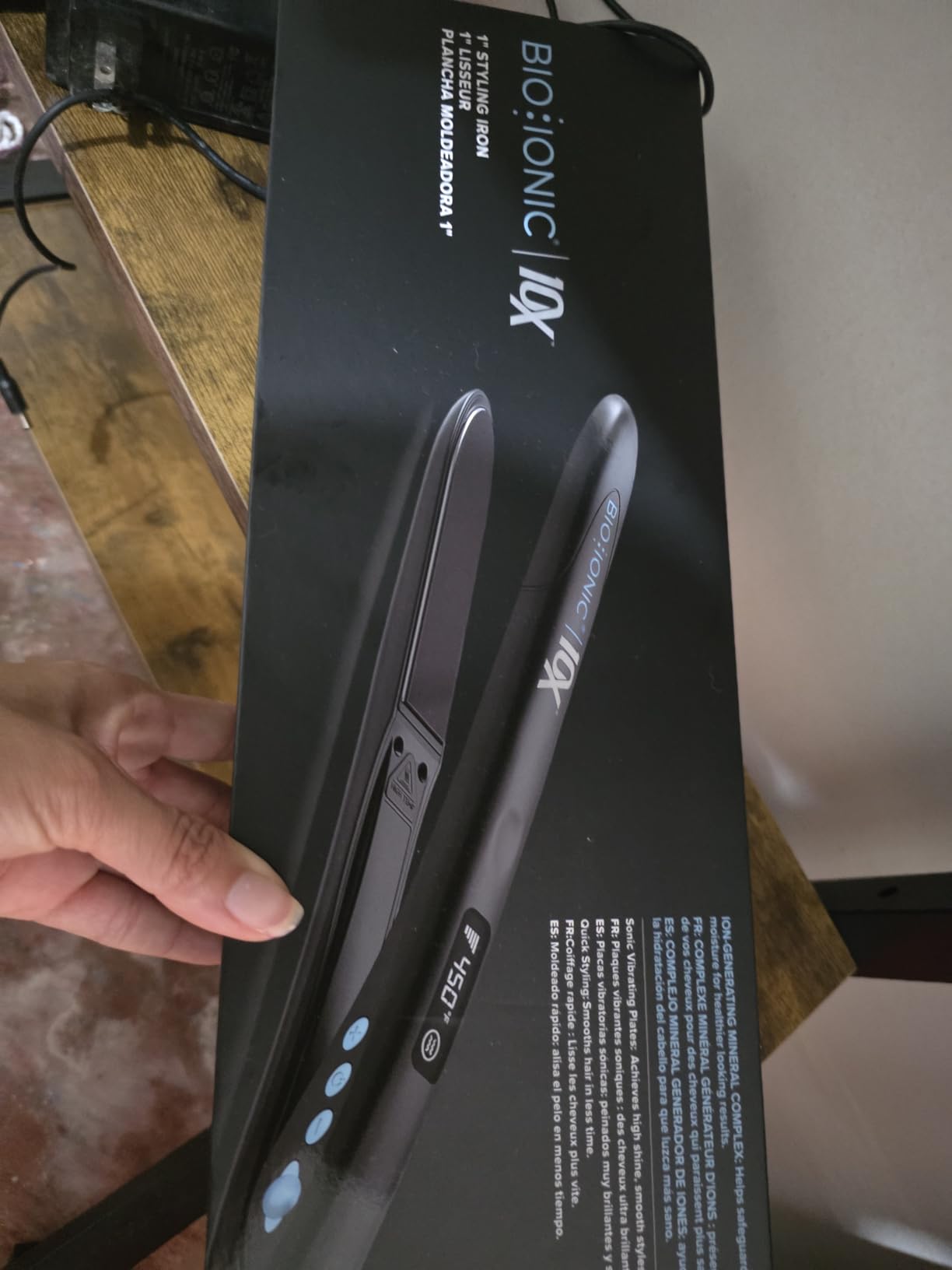 Bio Ionic 10X Styling Iron, Hair Straightener with 1 Sonic Vibrating Plates, Flat Iron with Ion Generating Mineral Complex, Versatile Styler for Wavy & Straight Hairstyles customer photo 1