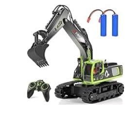 kolegend Remote Control Excavator Toy 16 Inch, 11 Channel RC Construction Vehicles Hydraulic Haulers Digger Toys Gift for 6+ Years Old Kids Boys customer photo 2