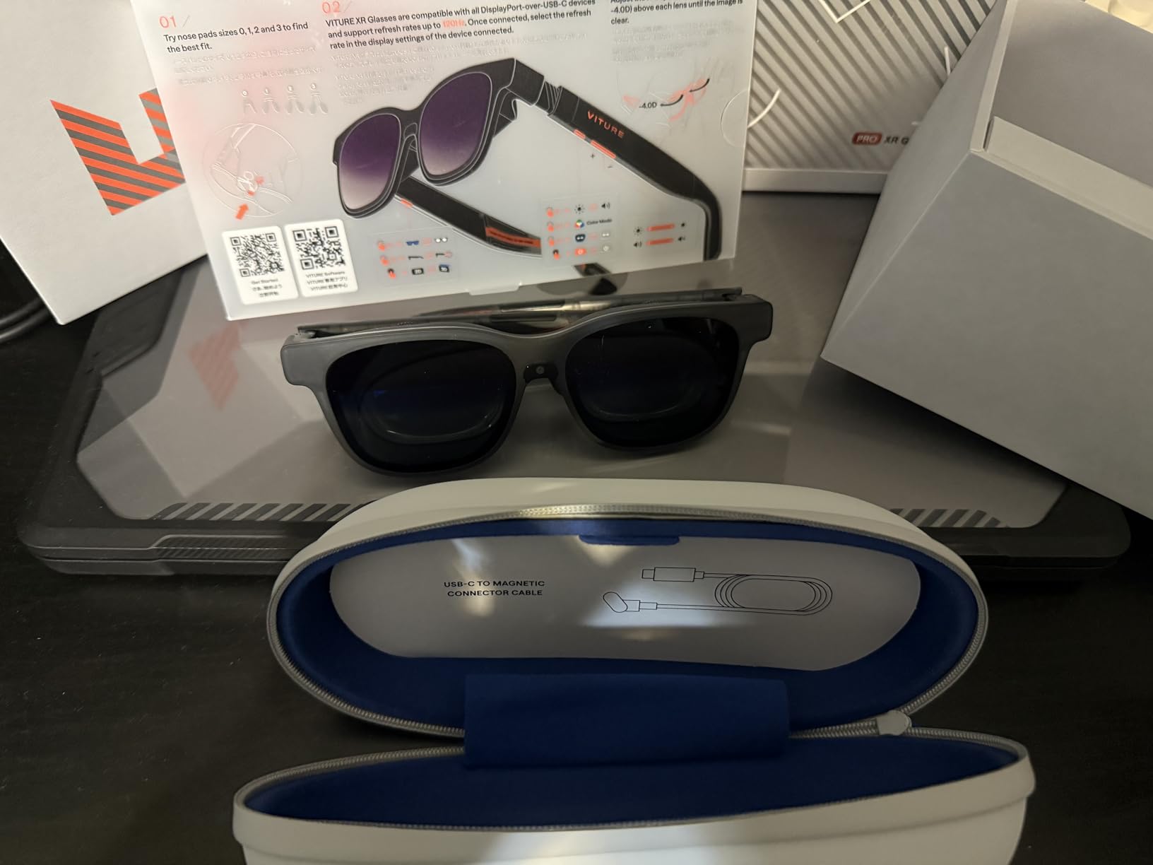 Viture Luma Pro XR Glasses - 152 inch 1200p 120Hz Ultra Sharp Display, 52° FOV, Electrochromic Film, Myopia Adjustments, Harman Audio, AR Glasses for iPhone 17/16/15, Android, Mac, PC, Steam Deck, Switch 2 customer photo 1