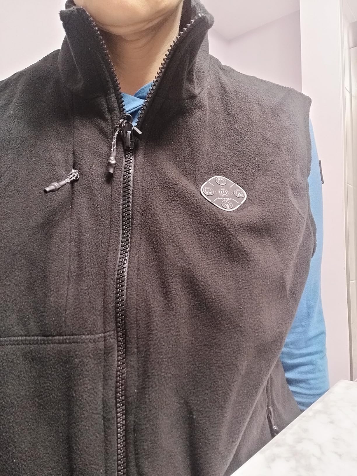 KOVNLO Heated Vest for Men with Battery Pack Included, Soft Fleece Smart Electric Lightweight Heated Jacket customer photo 2