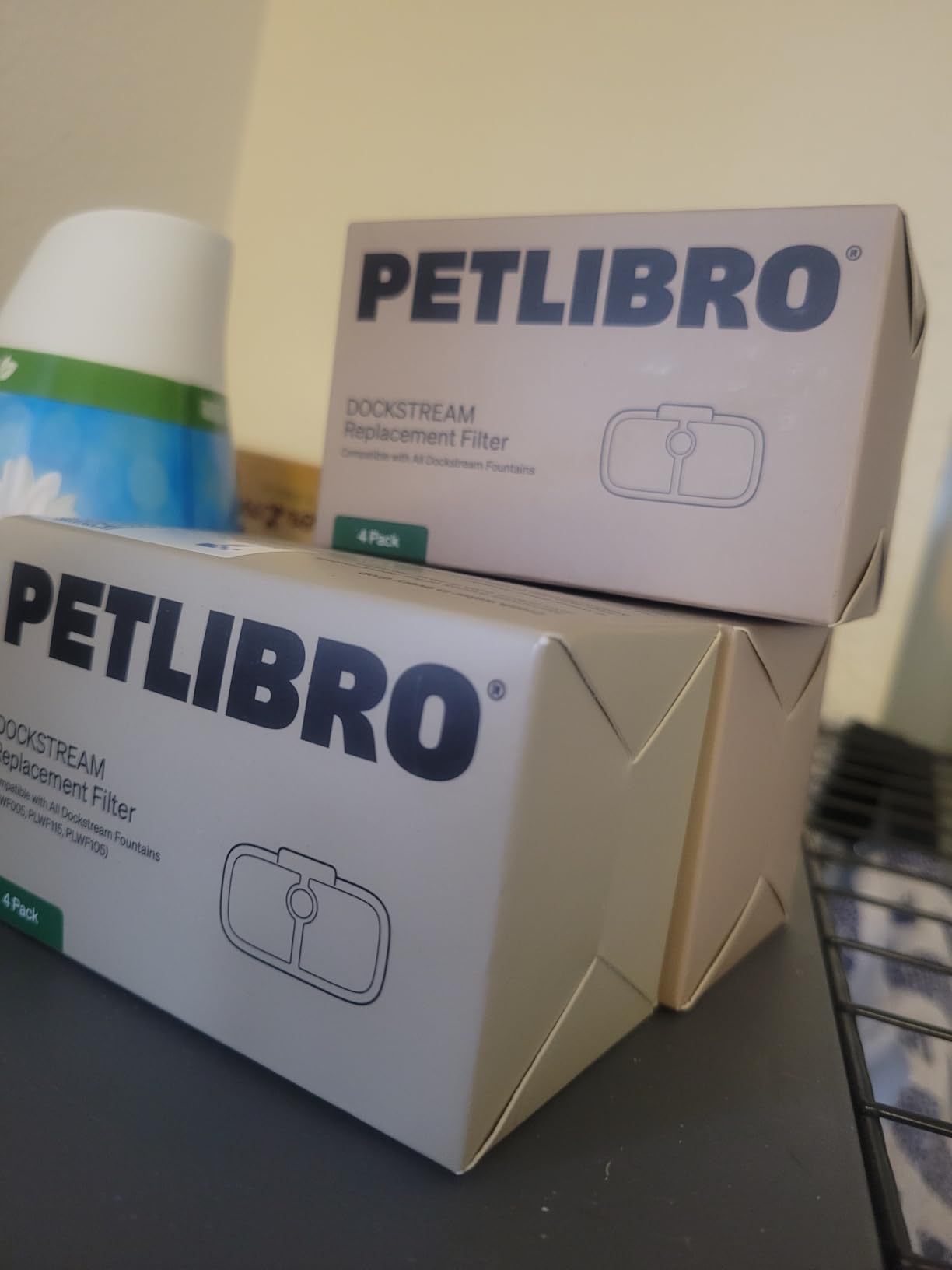 PETLIBRO Upgrade Cat Water Fountain, Cordless Cat Fountain Battery Operated, App Monitoring 3L/101oz Dockstream 2 Pet Water Fountain with Stainless Steel Tray, 5GHz WiFi Dog Water Bowl Dispenser customer photo 2