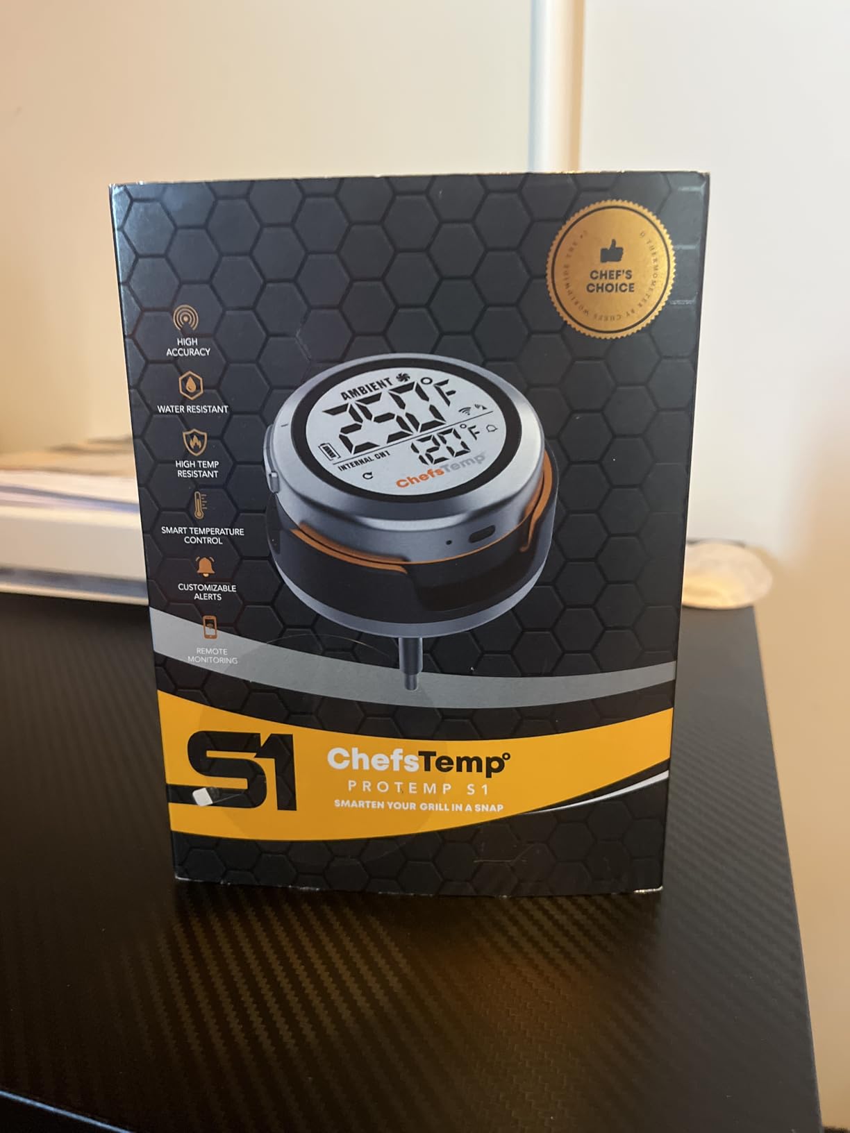 ProTemp S1 Patented Smart Grill Gauge Thermometer Hub Wi-Fi and Bluetooth for Weber Kamado Joe Grills Smoker Offset Replacement Accessories (Universal Version 3.5