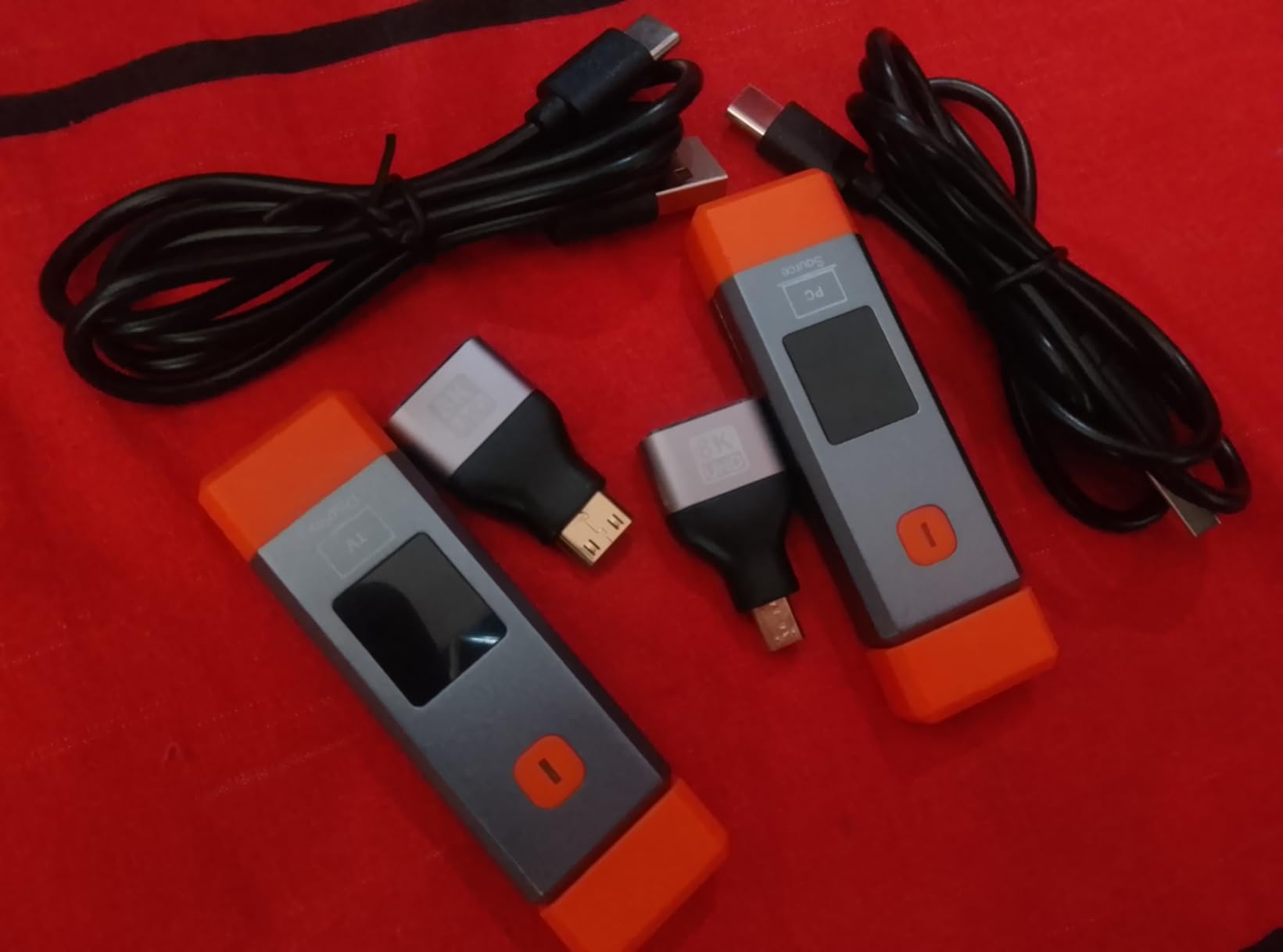 Wireless HDMI Transmitter and Receiver 328ft/100m Extender 4K Decode Input 1080P Output Plug&Play Portable 2.4G/5.8G for Video and Audio to Monitor from PC/Projector/TV Box,with LED Display customer photo 2