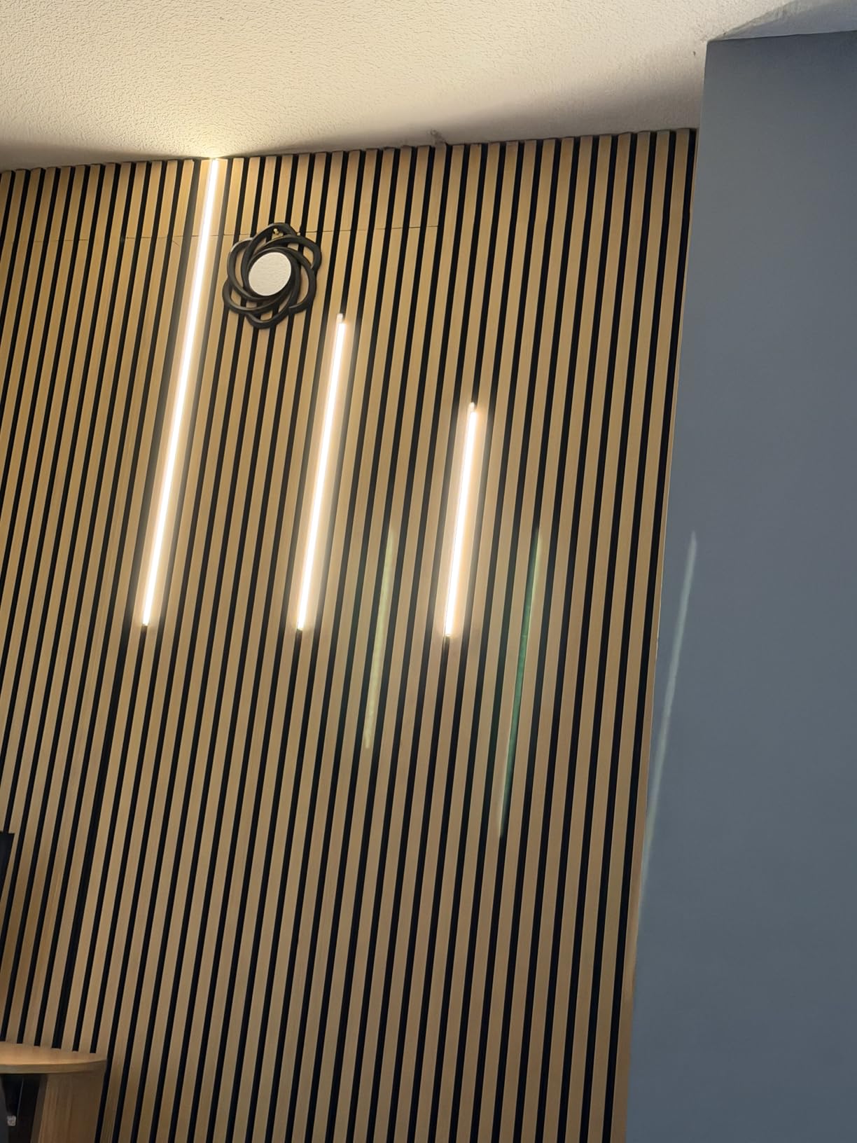 LED Recessed Lighting for Slat Wall Panels - 6PCS Self-Adhesive Dimmable LED Light Strips, 3000K Warm White with Touch Control, for Wood Wall Panels, Stairs, Headboard, Under Cabinet Decor customer photo 1