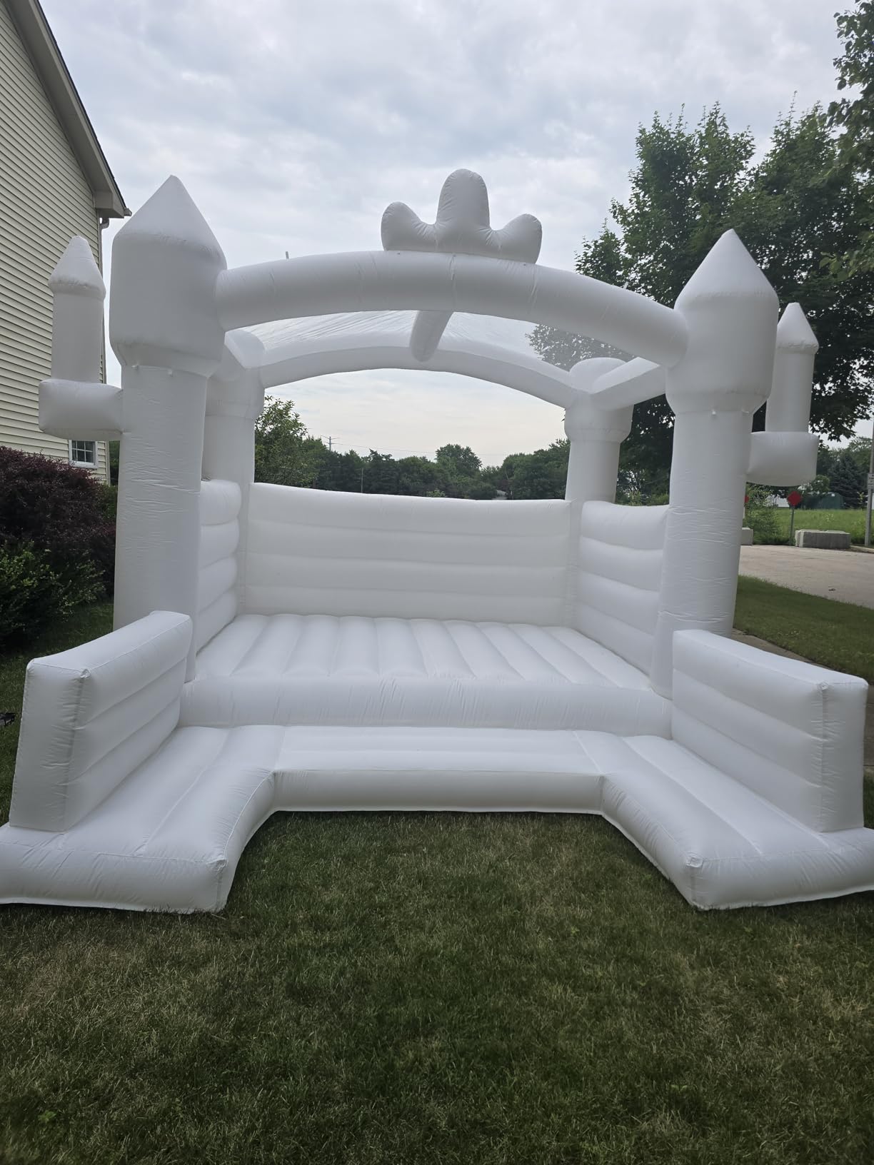 White Bounce House, 13x13ft Inflatable Bounce House with Blower, Commercial Bounce Castle Large Bouncer Jumping Bouncy House for Kids Adults Wedding Birthday Party customer photo 1