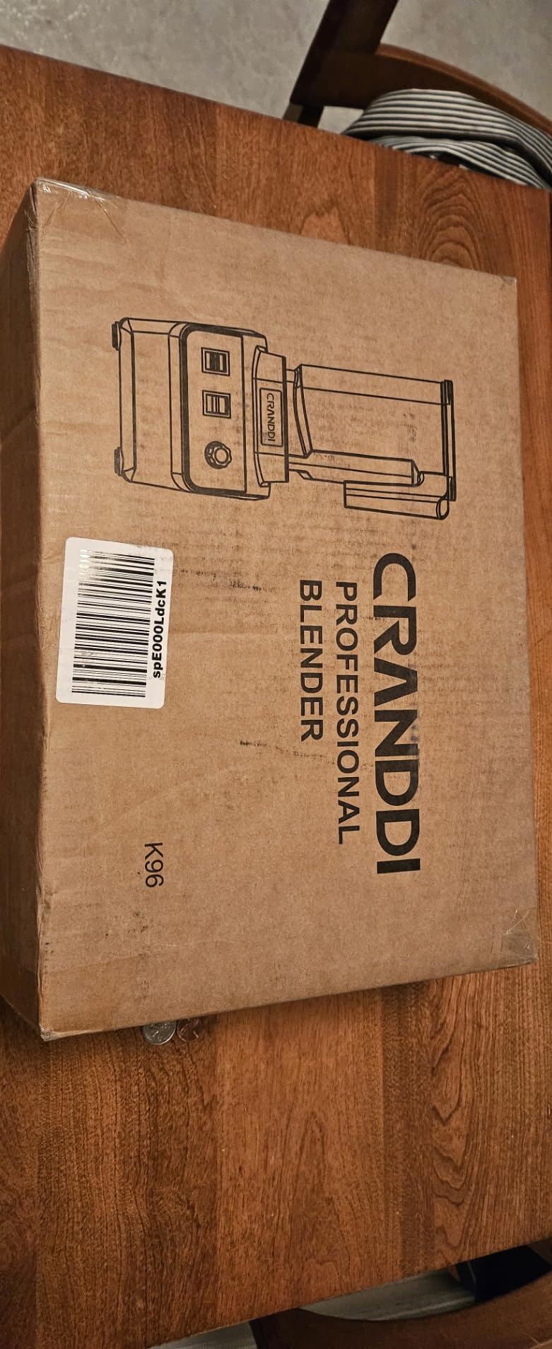 CRANDDI Professional Commercial Blender, Max 1500W, 80oz Pitcher, Powerful Blender with Tamper for Smoothie, Ice Crushing, Variable 9 Speeds Control,110V, K96, Black customer photo 1