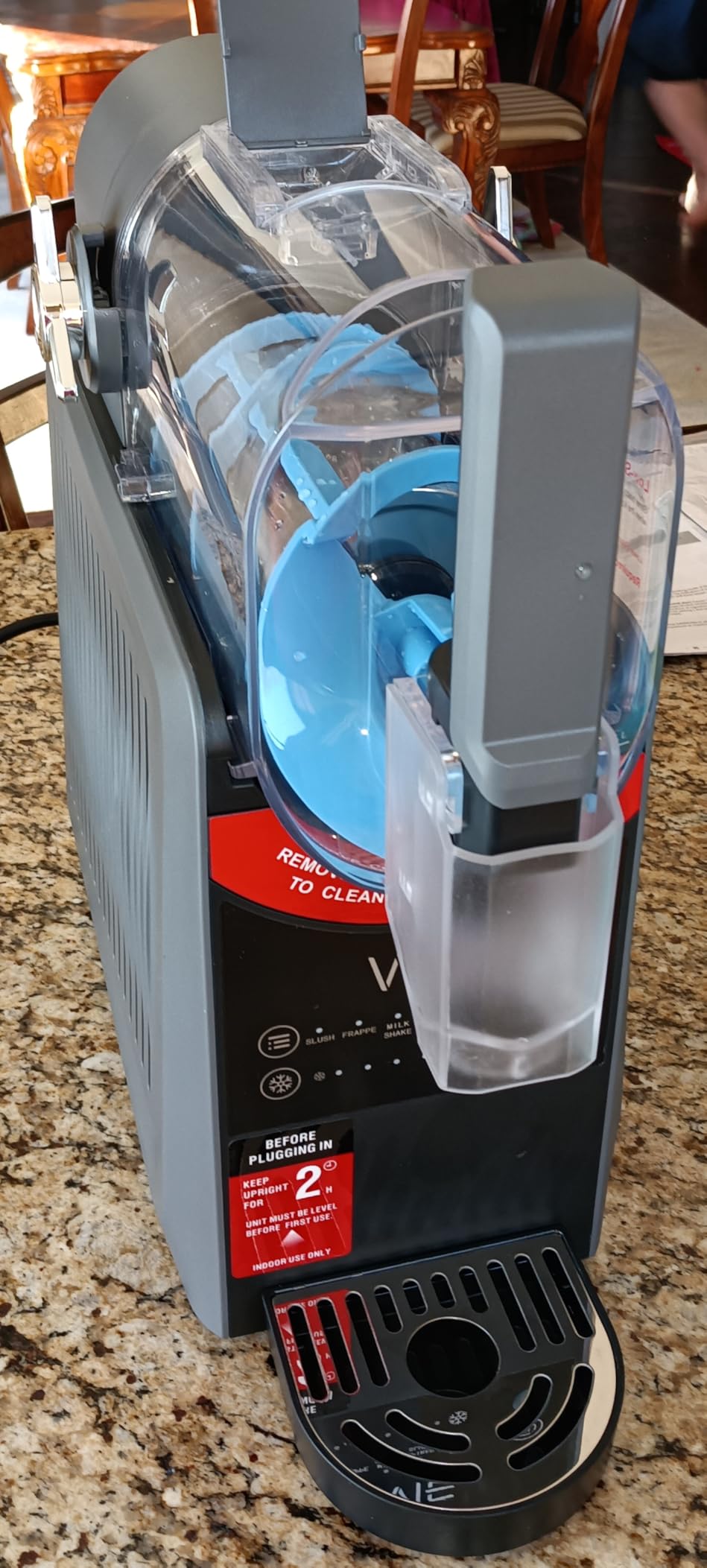 WIE Slushie Machine for Home, 88oz Slushy Machine No Ice Needed with 5 Presets, Shaved Ice Machine Self-Cleaning, Frozen Drink & Smoothie Maker Machine for Margaritas, Frappés, Cocktails & More customer photo 2