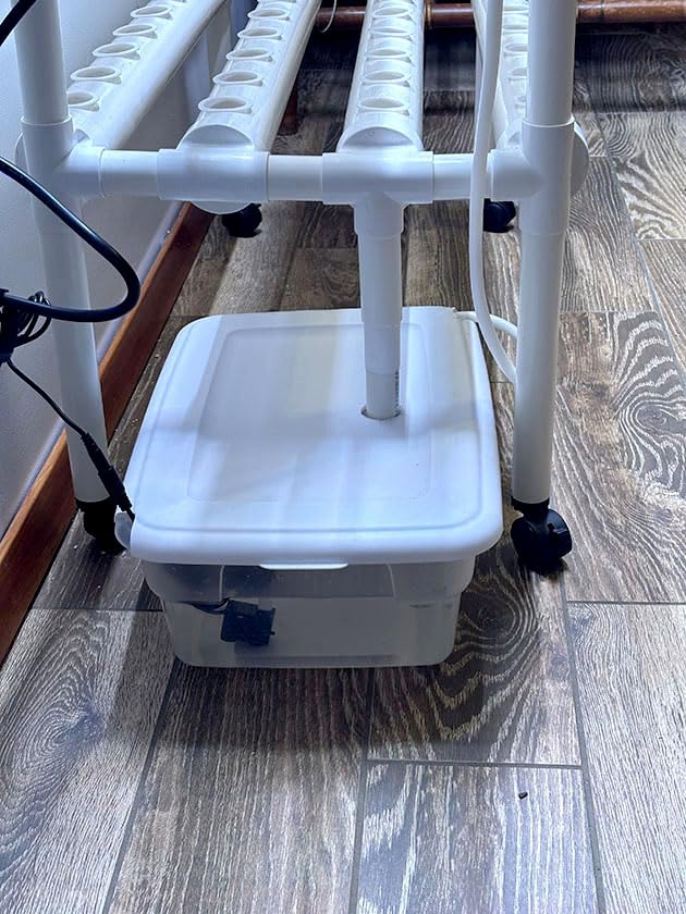 SPECILITE Hydroponics Growing System with Wheels, 3-Tier 108 Plant Sites Food-Grade PVC-U Pipes Gardening Kit for Leafy Vegetables, Lettuce, Herbs, with Water Pump, Indoor, Outdoor customer photo 2