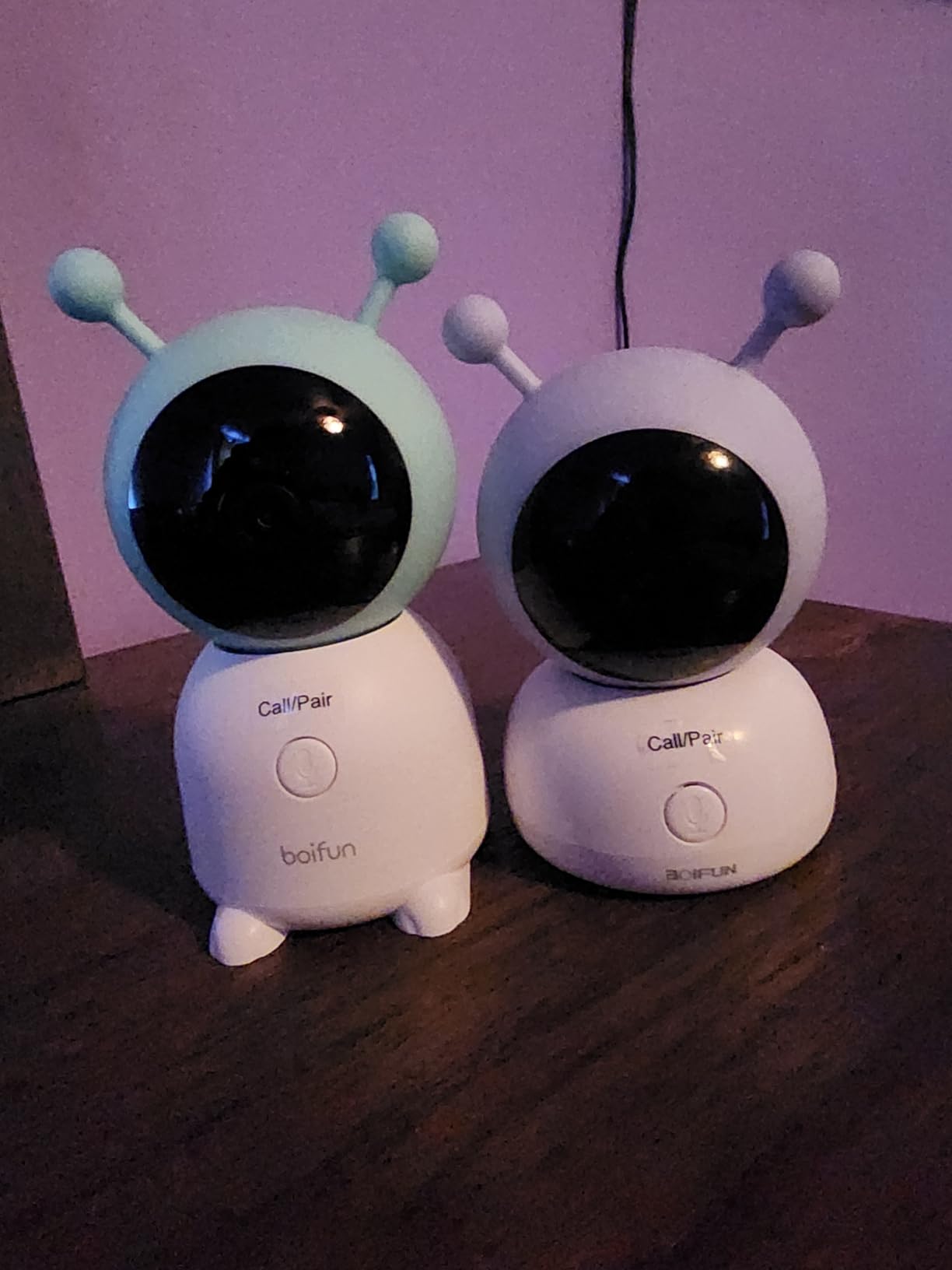 Boifun 2K Wifi Baby Monitor with 2 Cameras, Soothing Night Light, APP & 5