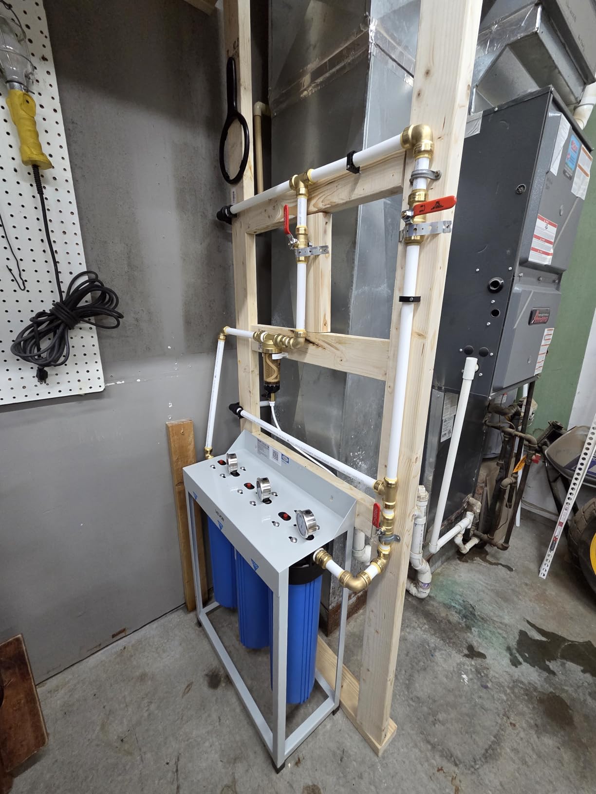 VEVOR Whole House Water Filter System, 3-Stage | Sediment, KDF, CTO | 4.5