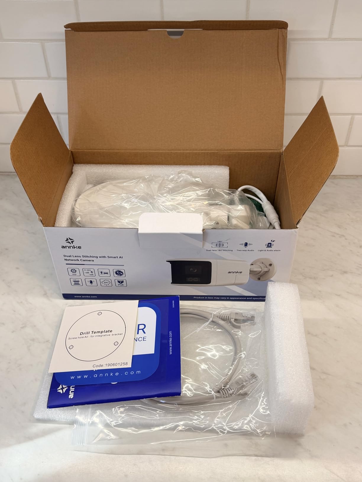 ANNKE FCD800 4K 8MP Dual Lens PoE Security Camera, 180° Panoramic View, Smart Dual Light Color Night Vision, AI Human/Vehicle Motion Detection customer photo 1