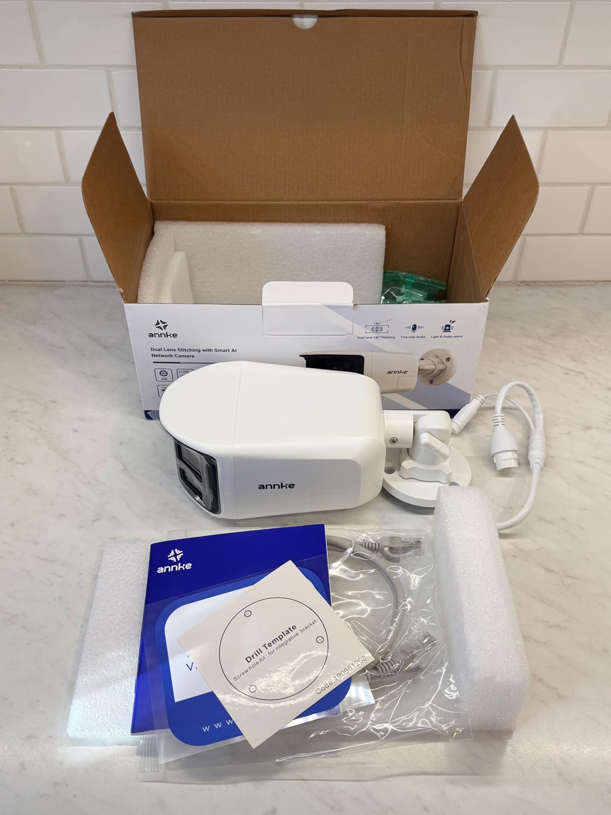 ANNKE FCD800 4K 8MP Dual Lens PoE Security Camera, 180° Panoramic View, Smart Dual Light Color Night Vision, AI Human/Vehicle Motion Detection customer photo 2