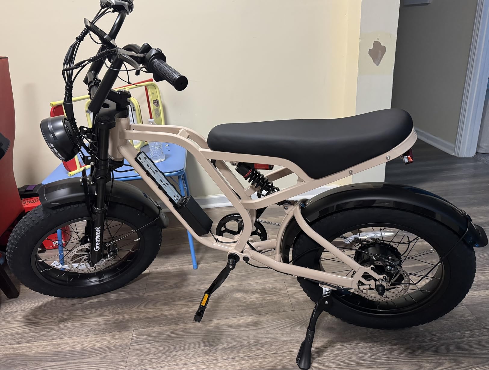 GREATWORK 2500W Peak Electric Bike for Adults, 1200Wh Removable Battery, Max 37MPH & 100 Miles Electric Dirt Bike with Full Suspension, 20