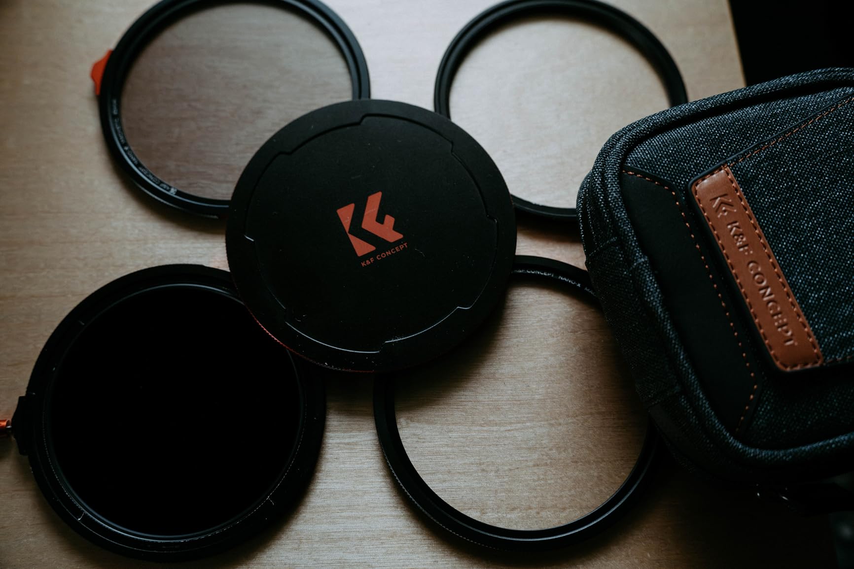 K&F CONCEPT 67mm Magnetic 1s Swap 5-Pack: CPL + VND2-32 + Black Diffusion 1/4 + Magnetic Basic Ring + Lens Cap Kit with Storage Case, 28 Multi-Layer Coating customer photo 1