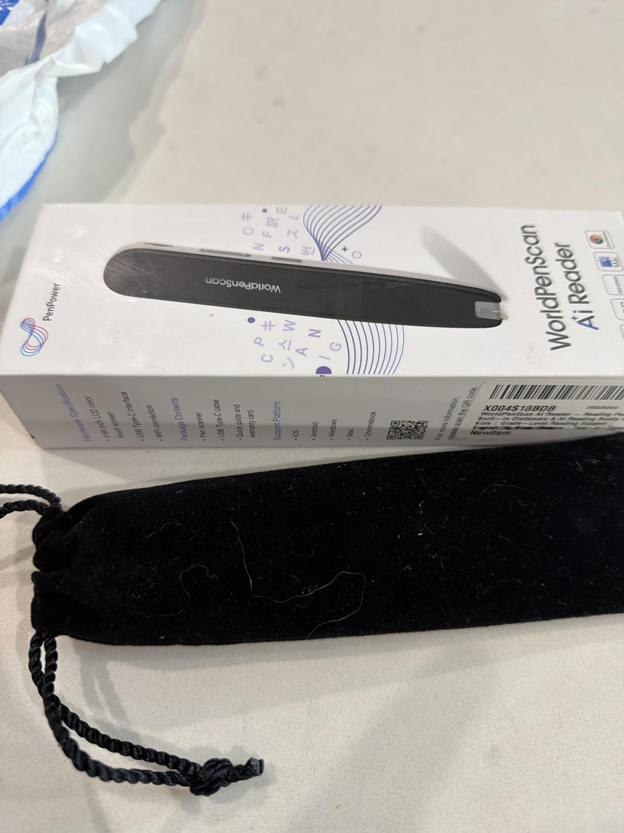 WorldPenScan AI Reader - Reading Pen with Built-in Dictionary & AI Reading Buddy for Kids | Grade-Level Reading Support | English, Spanish, Chinese | Text-to-Speech, Transcribe, Translation customer photo 1