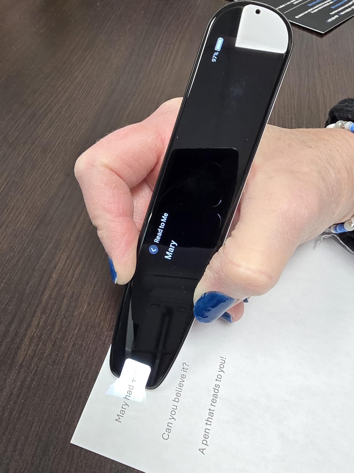 WorldPenScan AI Reader - Reading Pen with Built-in Dictionary & AI Reading Buddy for Kids | Grade-Level Reading Support | English, Spanish, Chinese | Text-to-Speech, Transcribe, Translation customer photo 2