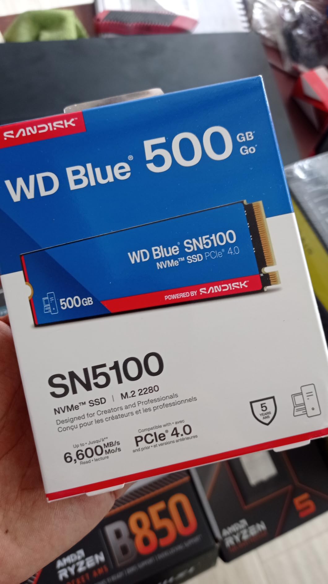 WD Blue SN5100 2TB NVMe SSD - M.2 2280, PCIe Gen 4.0, Internal Solid State Drive - Read Speeds Up to 7,100MB/s, Upgrade Storage for PC/Laptops - WDS200T5B0E customer photo 1