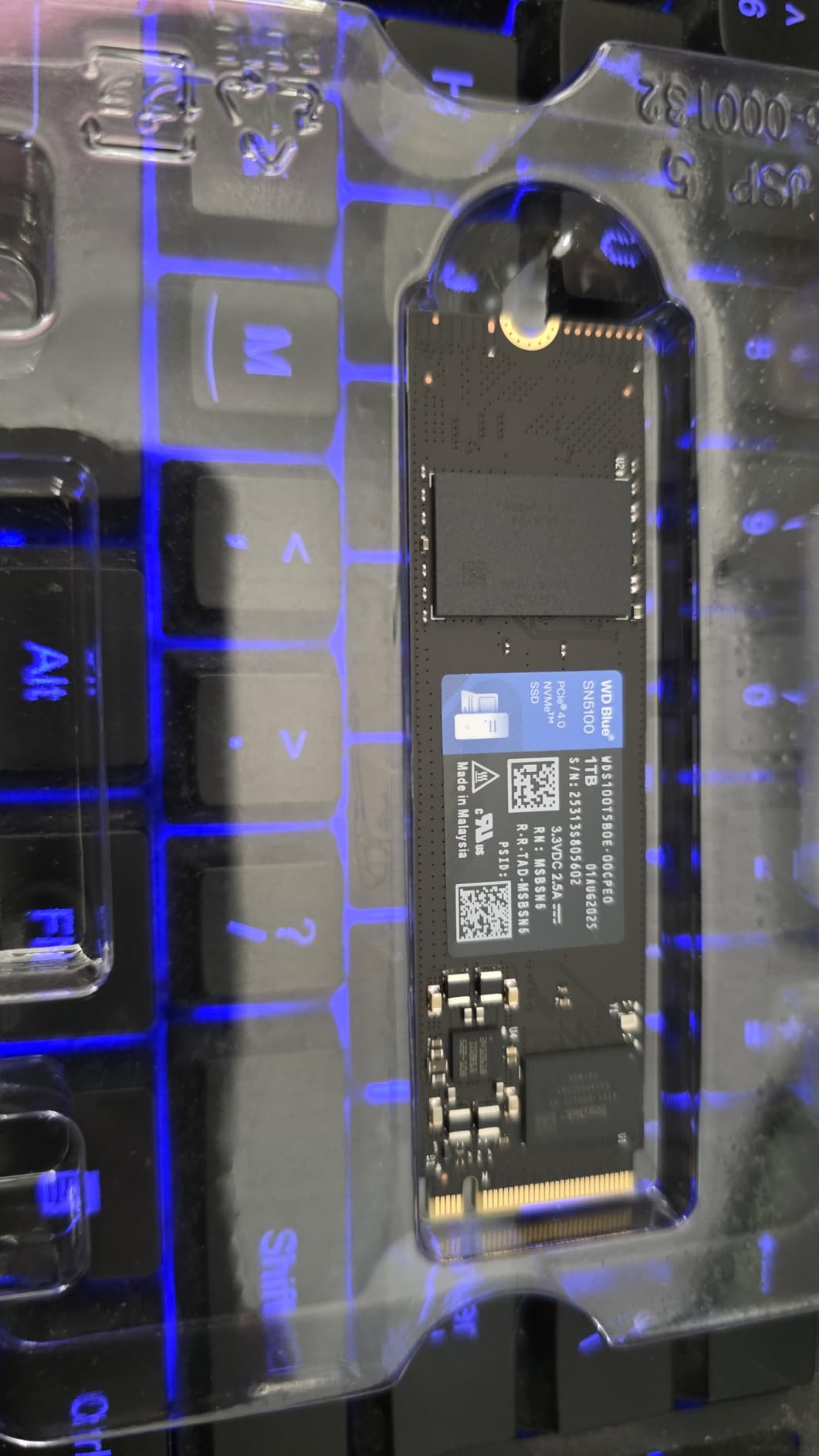 WD Blue SN5100 2TB NVMe SSD - M.2 2280, PCIe Gen 4.0, Internal Solid State Drive - Read Speeds Up to 7,100MB/s, Upgrade Storage for PC/Laptops - WDS200T5B0E customer photo 2